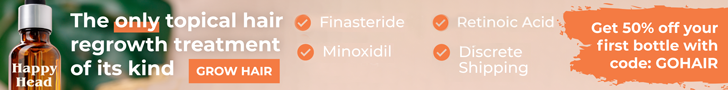 The Most Powerful Topical Hair Loss Treatment of Its Kind at Happyhead.com!